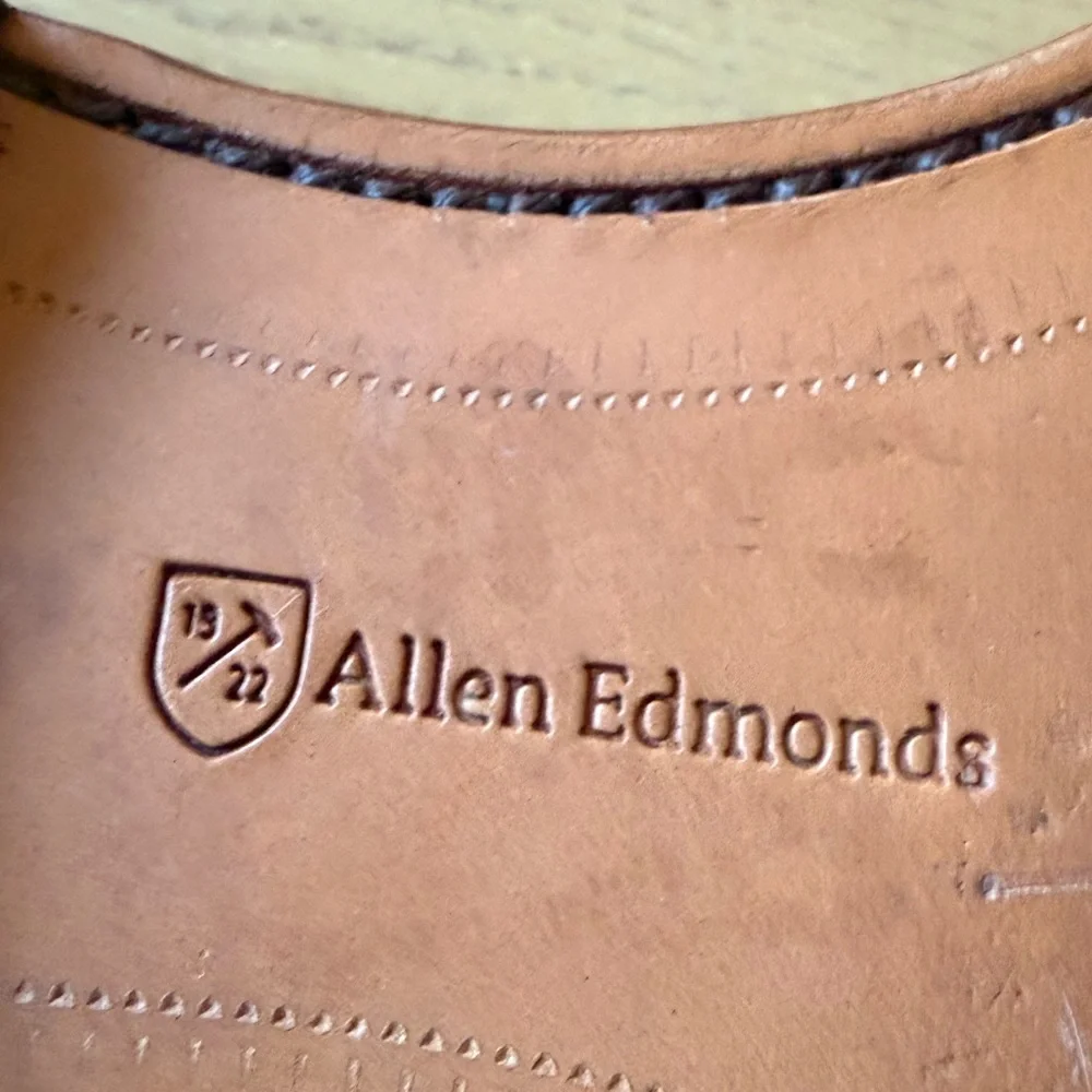 Allen Edmonds Cornwallis Brown Oxfords Size 11.5D